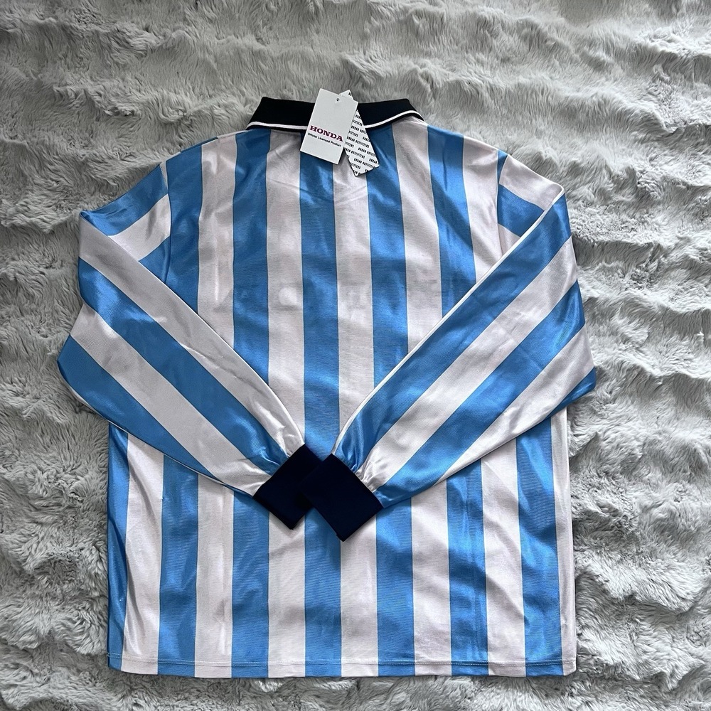 Honda Long Sleeve Striped Soccer Jersey Polo Tree Brandβ New w/ Tags Size M - Picture 4 of 13